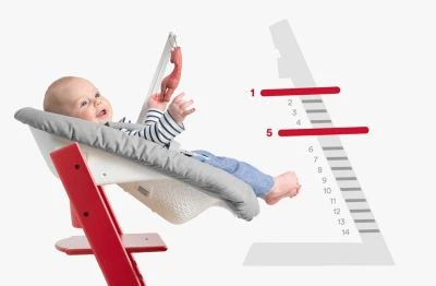 Stokke Tripp Trapp® Hochstuhl, Classic Collection, Walnut Brown Inkl. Tripp Trapp® Newborn Set™ Schale, Grey 6 Stokke Tripp Trapp® Hochstuhl, Classic Collection, Walnut Brown Inkl. Tripp Trapp® Newborn Set™ Schale, Grey - Image 6