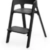 Stokke Steps™ Hochstuhl, Sitz Black Inkl. Beine Buchenholz, Black