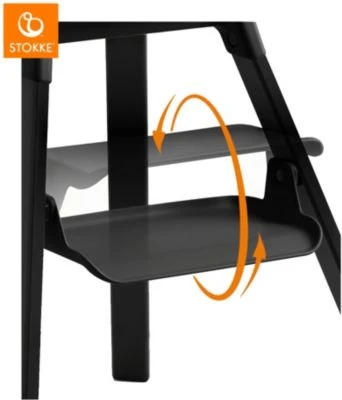 Stokke® Clikk™ Hochstuhl, Midnight Black 3 Stokke® Clikk™ Hochstuhl, Midnight Black - Image 3