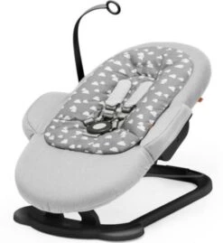 Stokke Steps™ Bouncer, Schwarzes Gestell, Grey Clouds