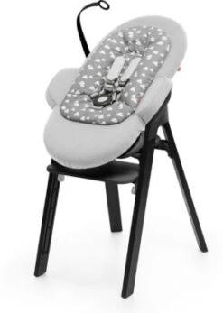 Stokke Steps™ Bouncer, Schwarzes Gestell, Grey Clouds -Stokke Verkauf 5276777 06