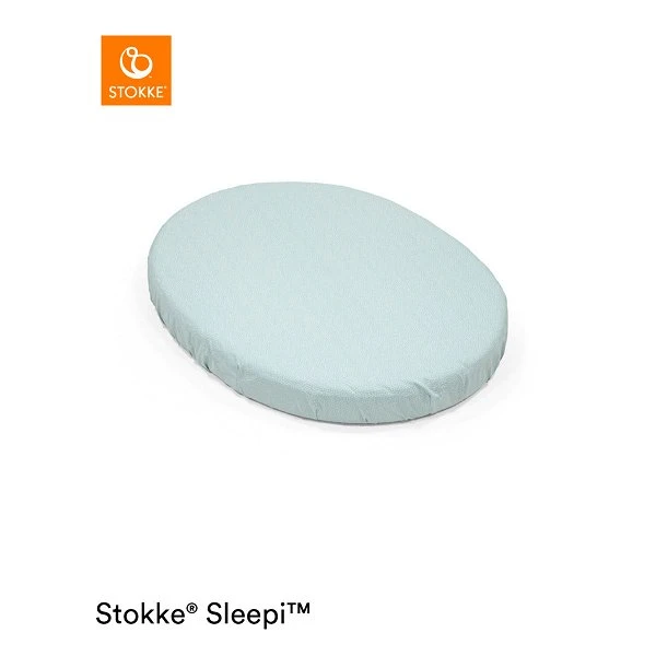 Stokke® Sleepi™ Mini Spannbettlaken V3 Dots Sage 1 Stokke® Sleepi™ Mini Spannbettlaken V3 Dots Sage
