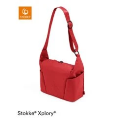 Stokke® Xplory® X Wickeltasche Ruby Red -Stokke Verkauf xplory x changingbag rubyred 200923 028 carry rt